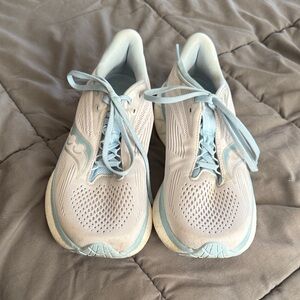 Saucony Women's Light Blue and White Sneakers